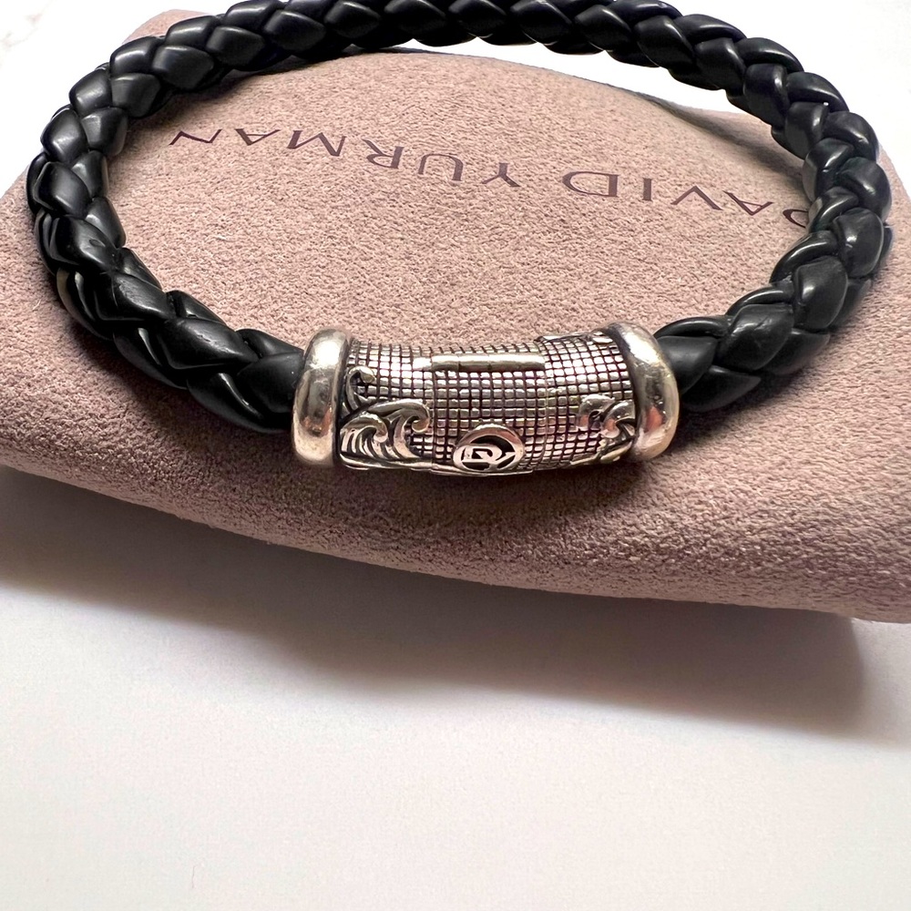Mens David Yurman Rubber Bracelet